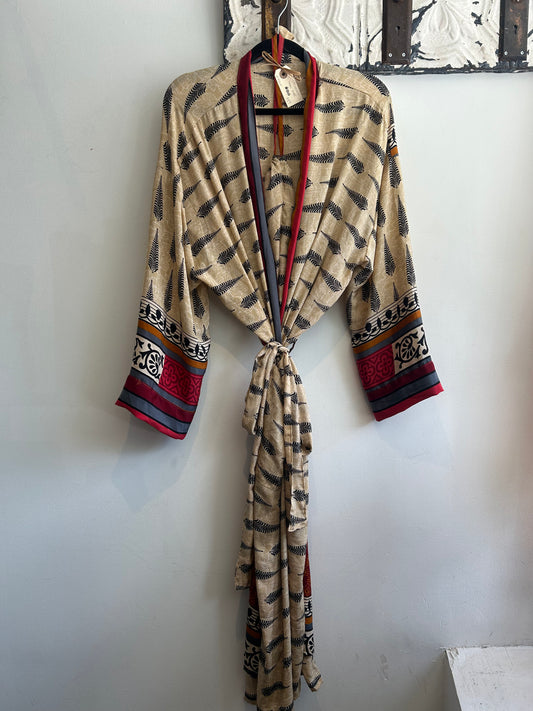 Upcycled Sari Robe - Long #S10