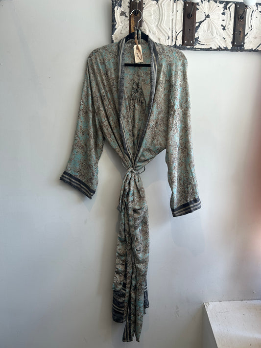 Upcycled Sari Robe - Long #S11