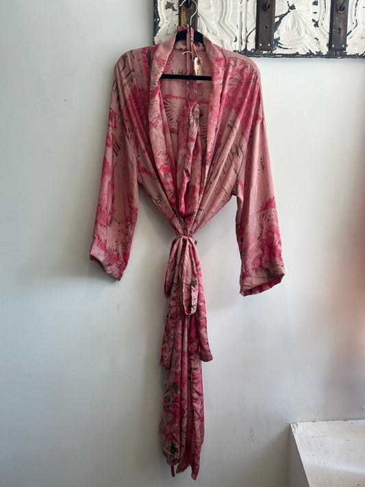 Upcycled Sari Robe - Long #S14
