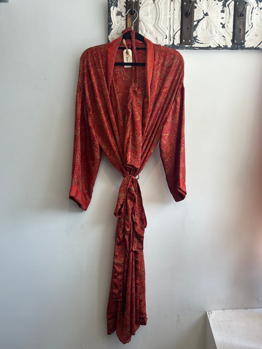 Upcycled Sari Robe - Long #S15