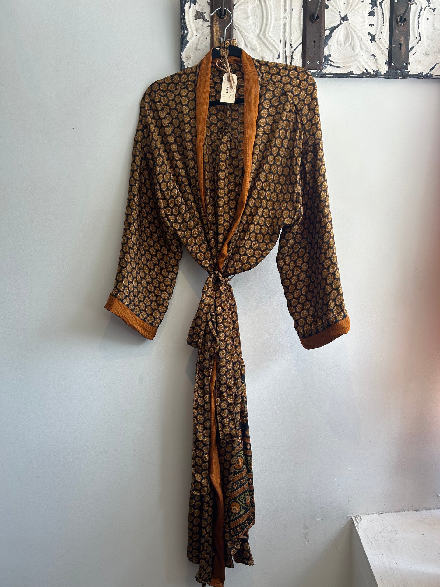 Upcycled Sari Robe - Long #S17