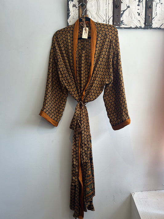 Upcycled Sari Robe - Long #S17