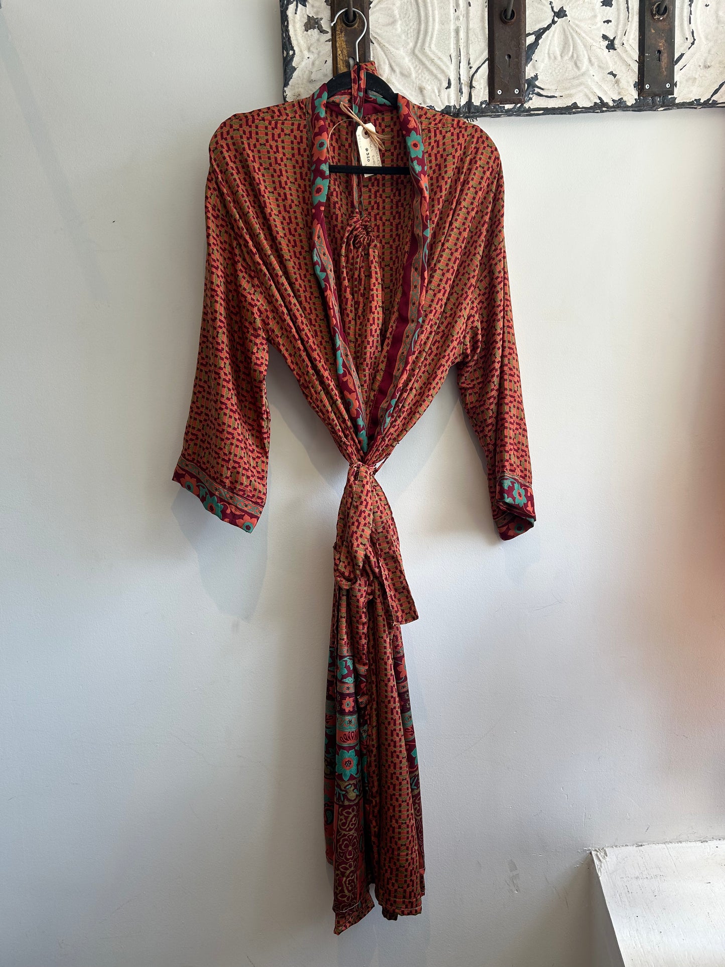 Upcycled Sari Robe - Long #S20