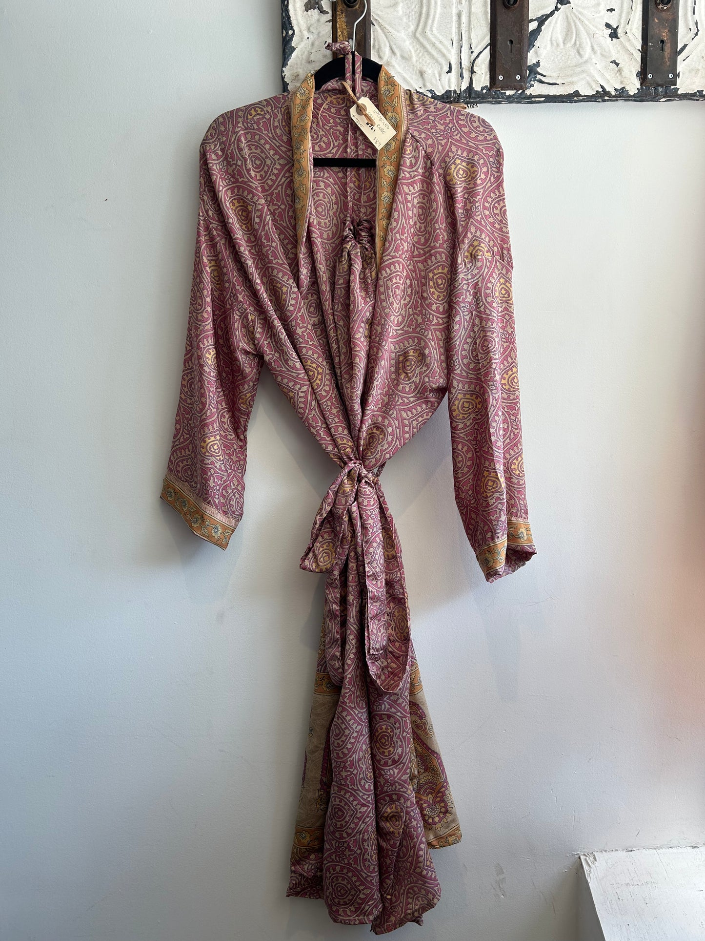 Upcycled Sari Robe - Long #S21