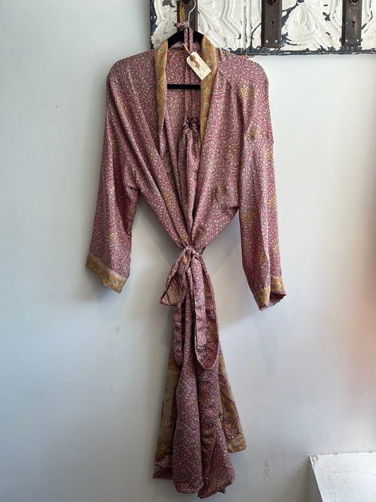 Upcycled Sari Robe - Long #S21
