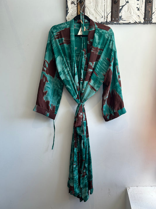 Upcycled Sari Robe - Long #S22