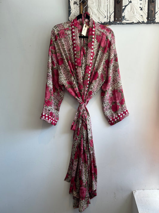 Upcycled Sari Robe - Long #S23
