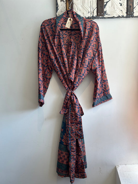 Upcycled Sari Robe - Long #S24