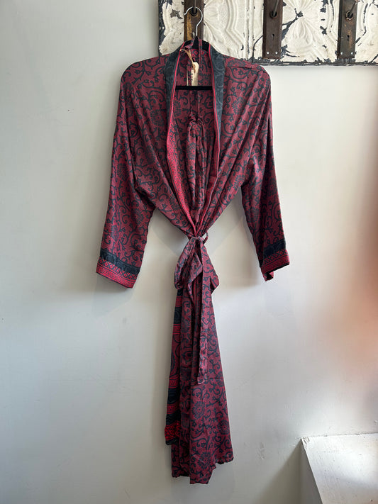 Upcycled Sari Robe - Long #S25