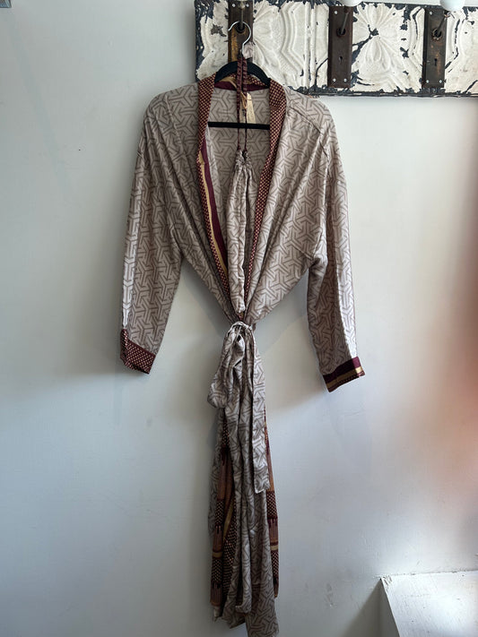 Upcycled Sari Robe - Long #S28