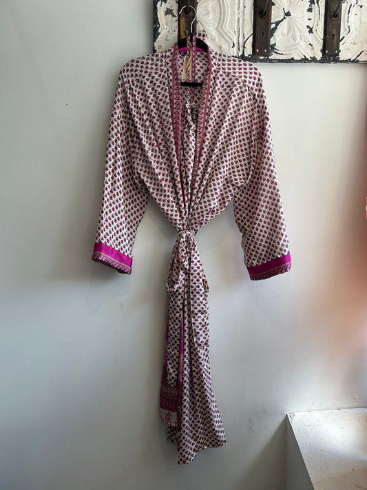 Upcycled Sari Robe - Long #S29