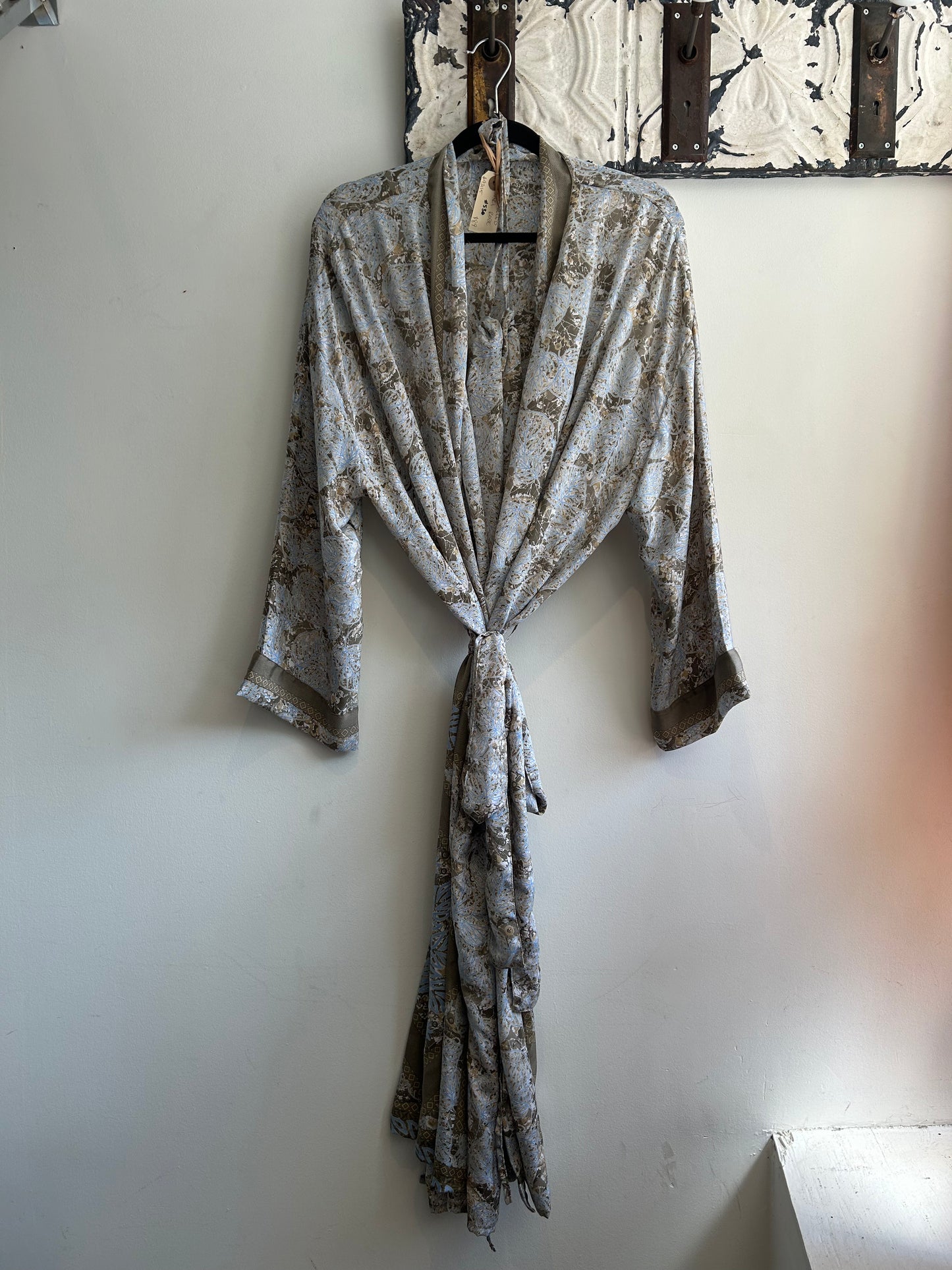 Upcycled Sari Robe - Long #S30