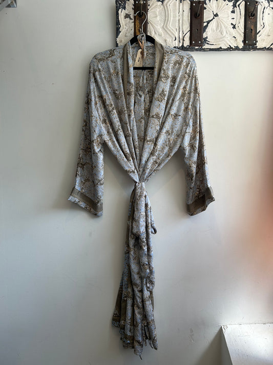 Upcycled Sari Robe - Long #S30