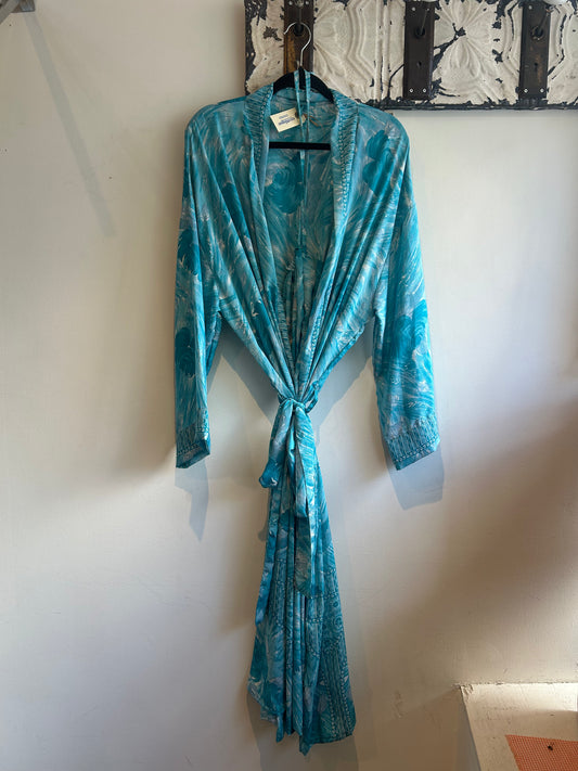 Upcycled Sari Robe - Long #A11