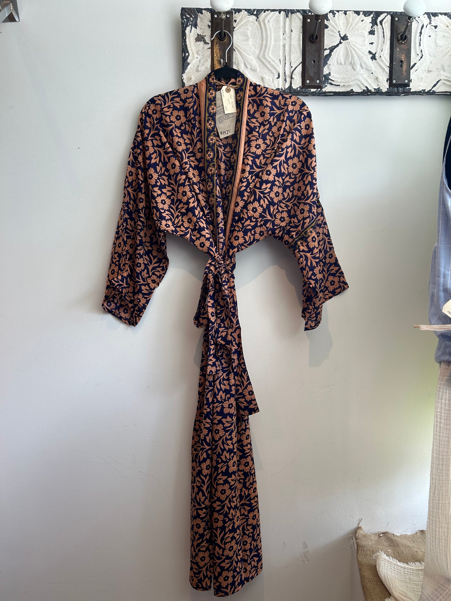 Upcycled Sari Robe - Long #M25