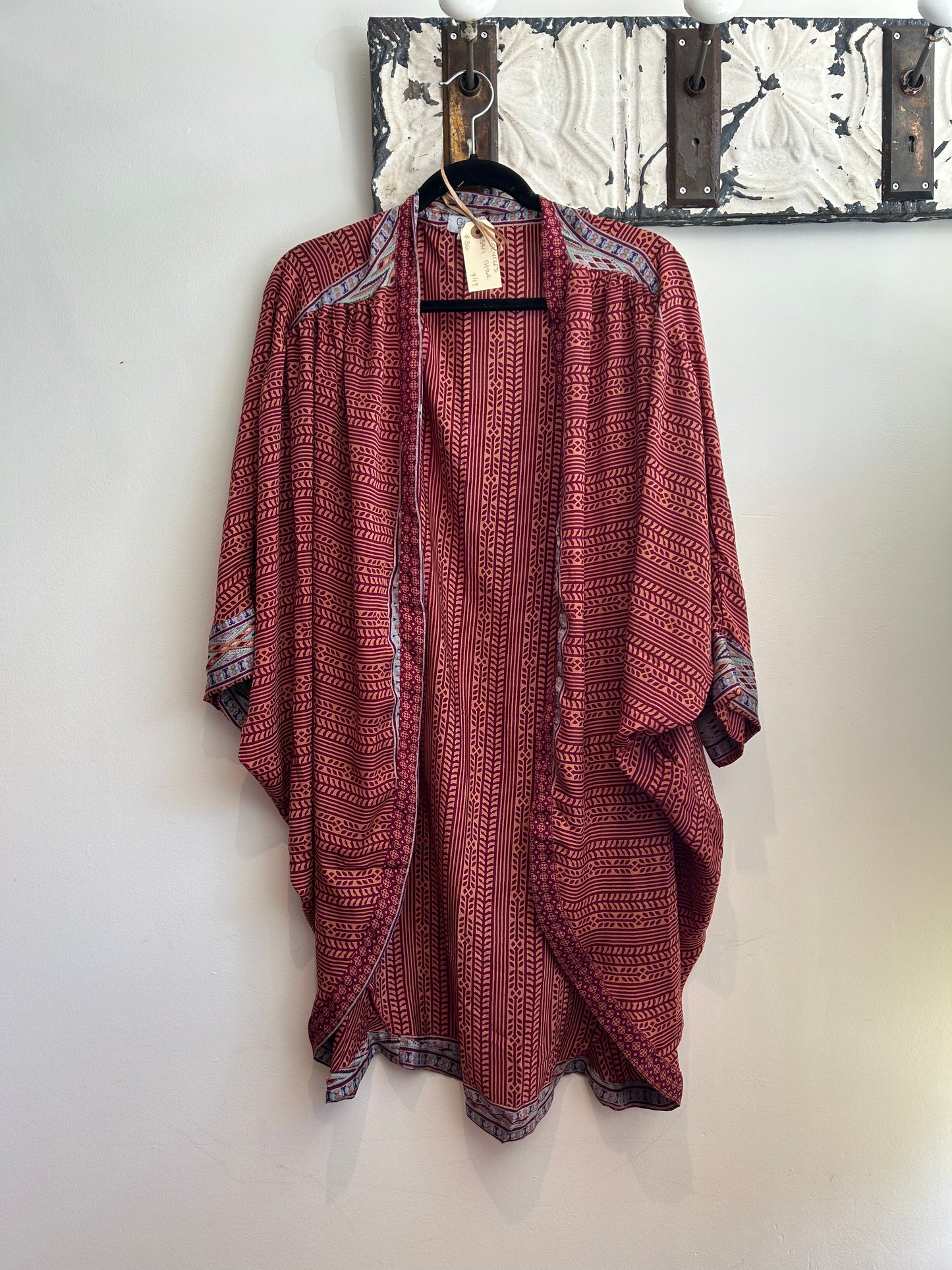 Upcycled Sari Shawl - #S6