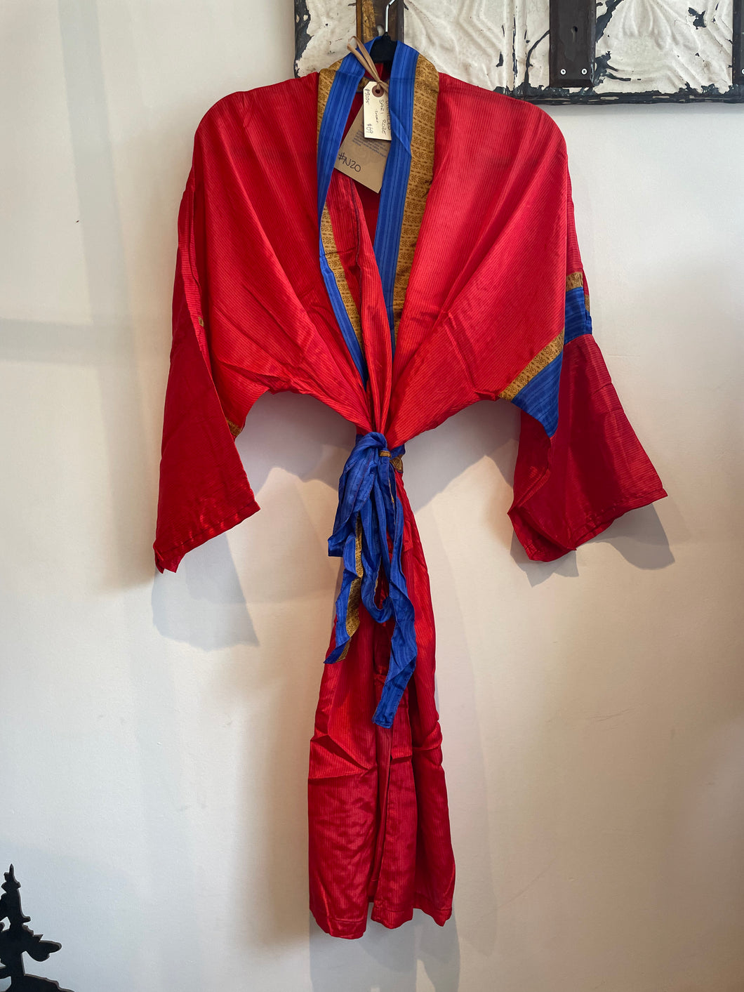 Upcycled Sari Robe - Short #N20