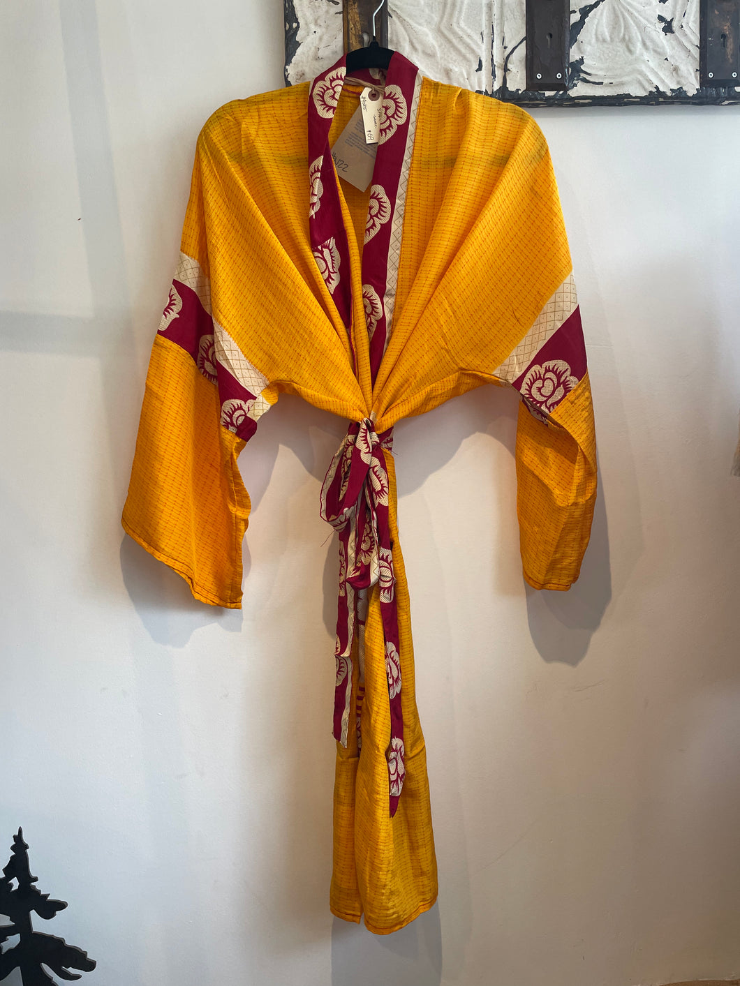Upcycled Sari Robe - Short #N22