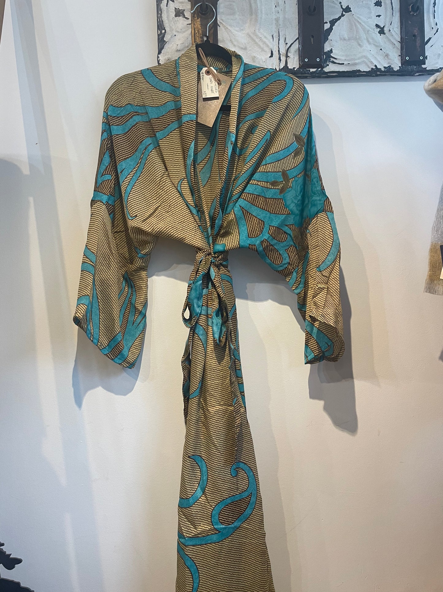 Upcycled Sari Robe - Long #N32