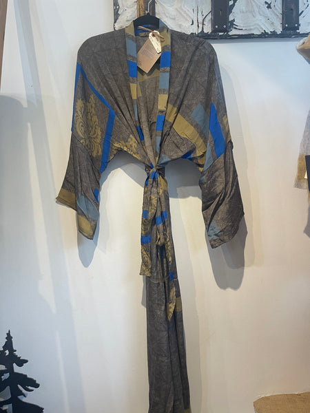 Upcycled Sari Robe - Long #N36