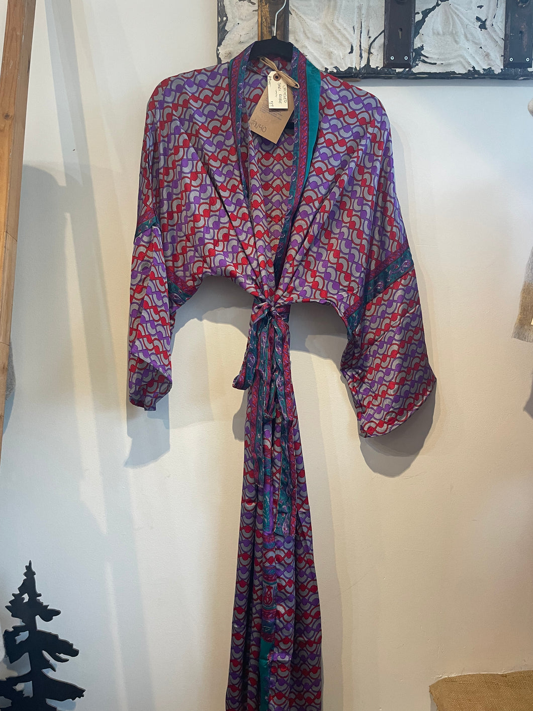 Upcycled Sari Robe - Long #N40