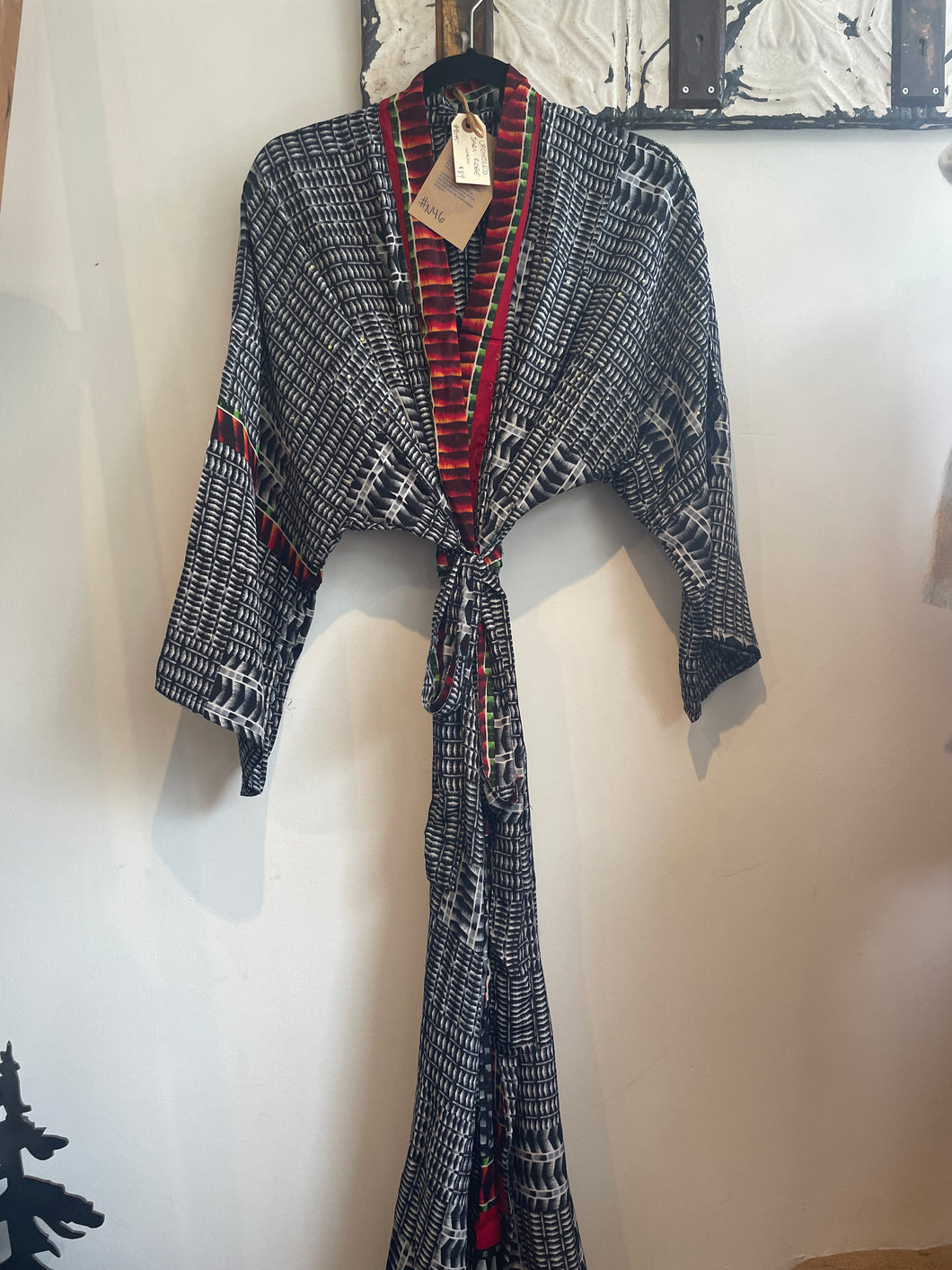 Upcycled Sari Robe - Long #N46