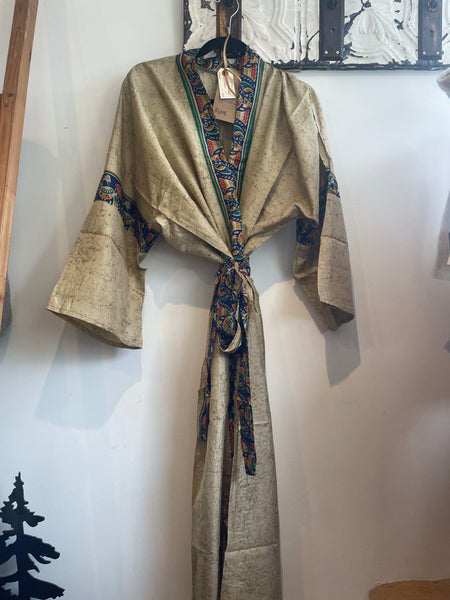 Upcycled Sari Robe - Long #N48