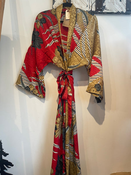 Upcycled Sari Robe - Long #N55
