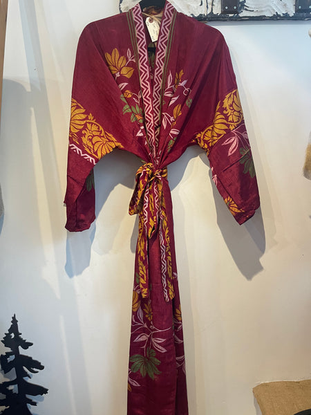 Upcycled Sari Robe - Long #N63
