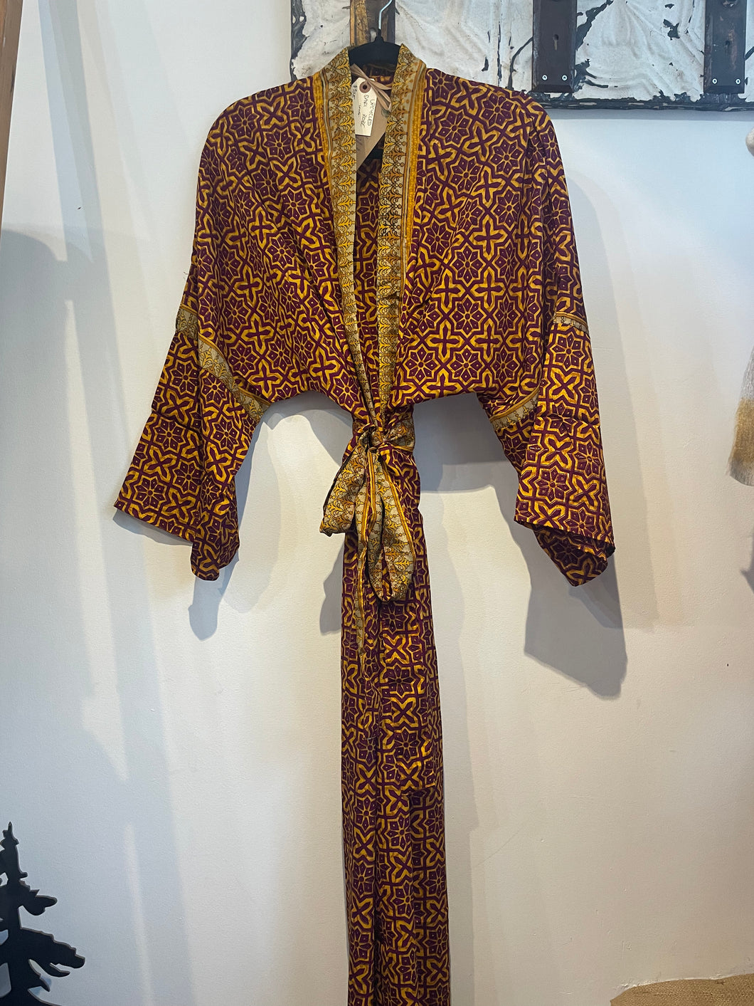 Upcycled Sari Robe - Long #N64
