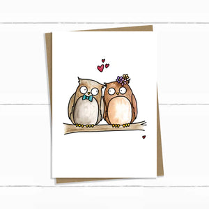 Baun Bon Cards - Owls In Love
