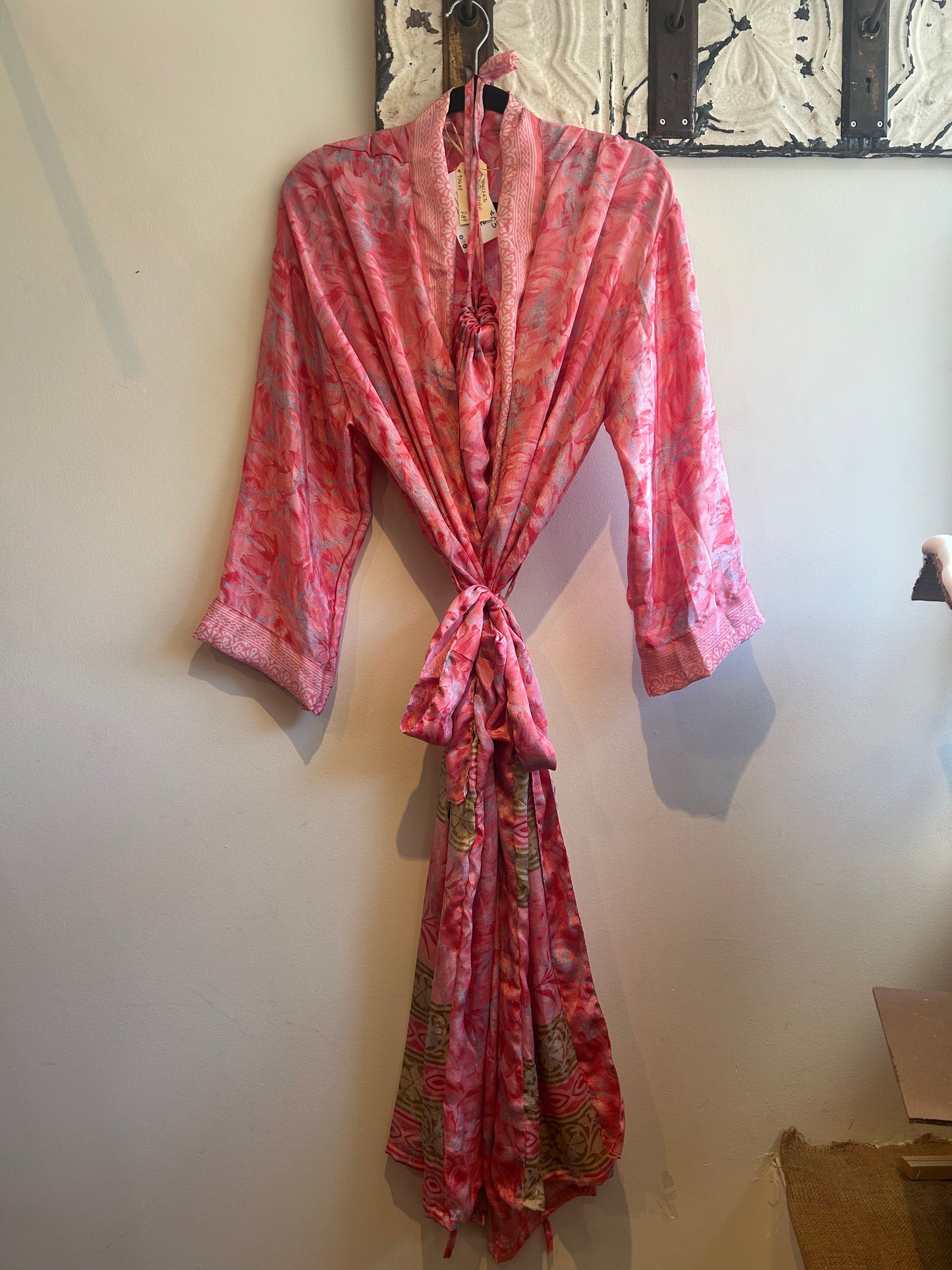 Upcycled Sari Robe - Long #C3
