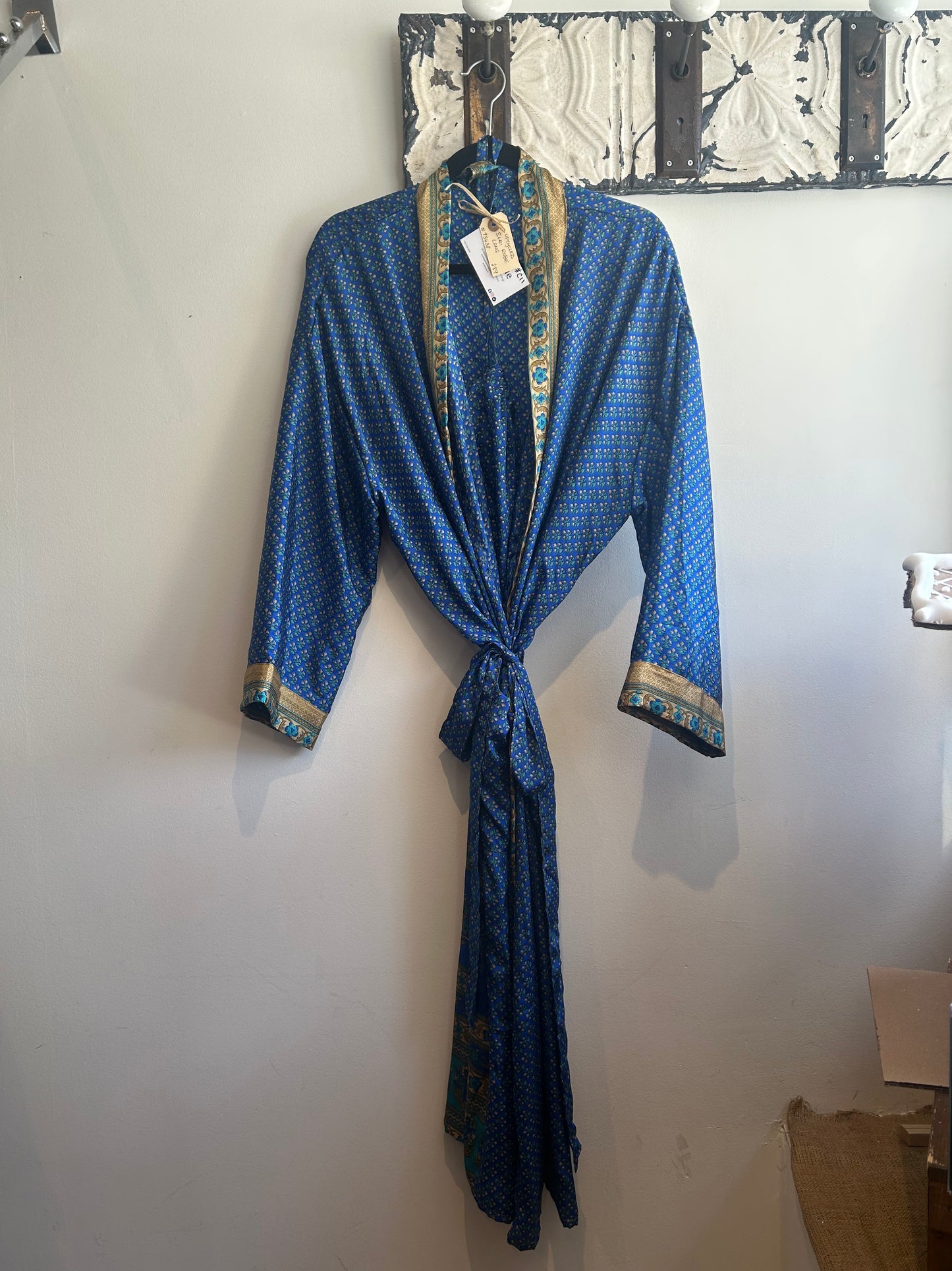 Upcycled Sari Robe - Long #C11