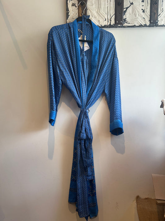 Upcycled Sari Robe - Long #C18