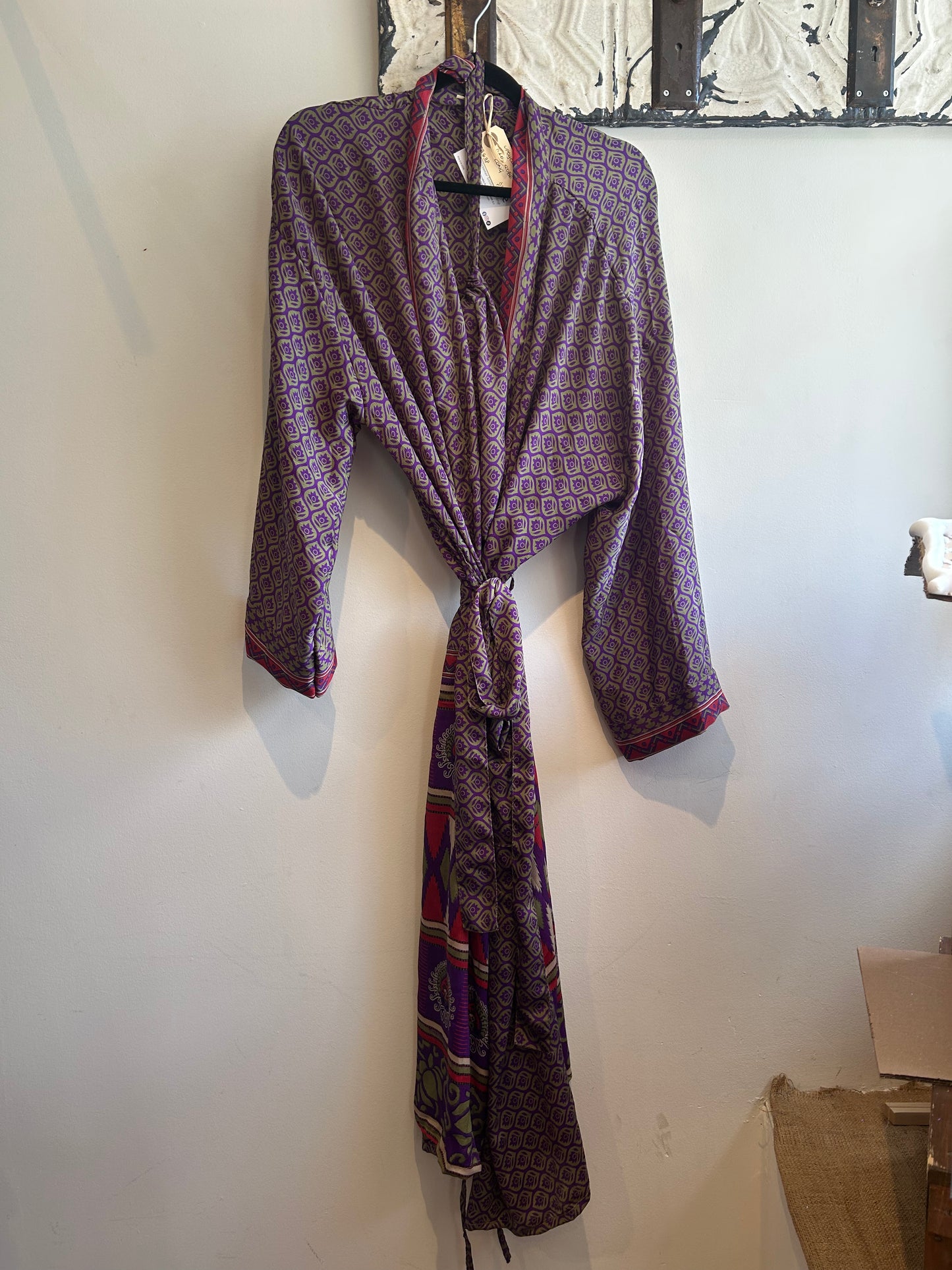 Upcycled Sari Robe - Long #C21