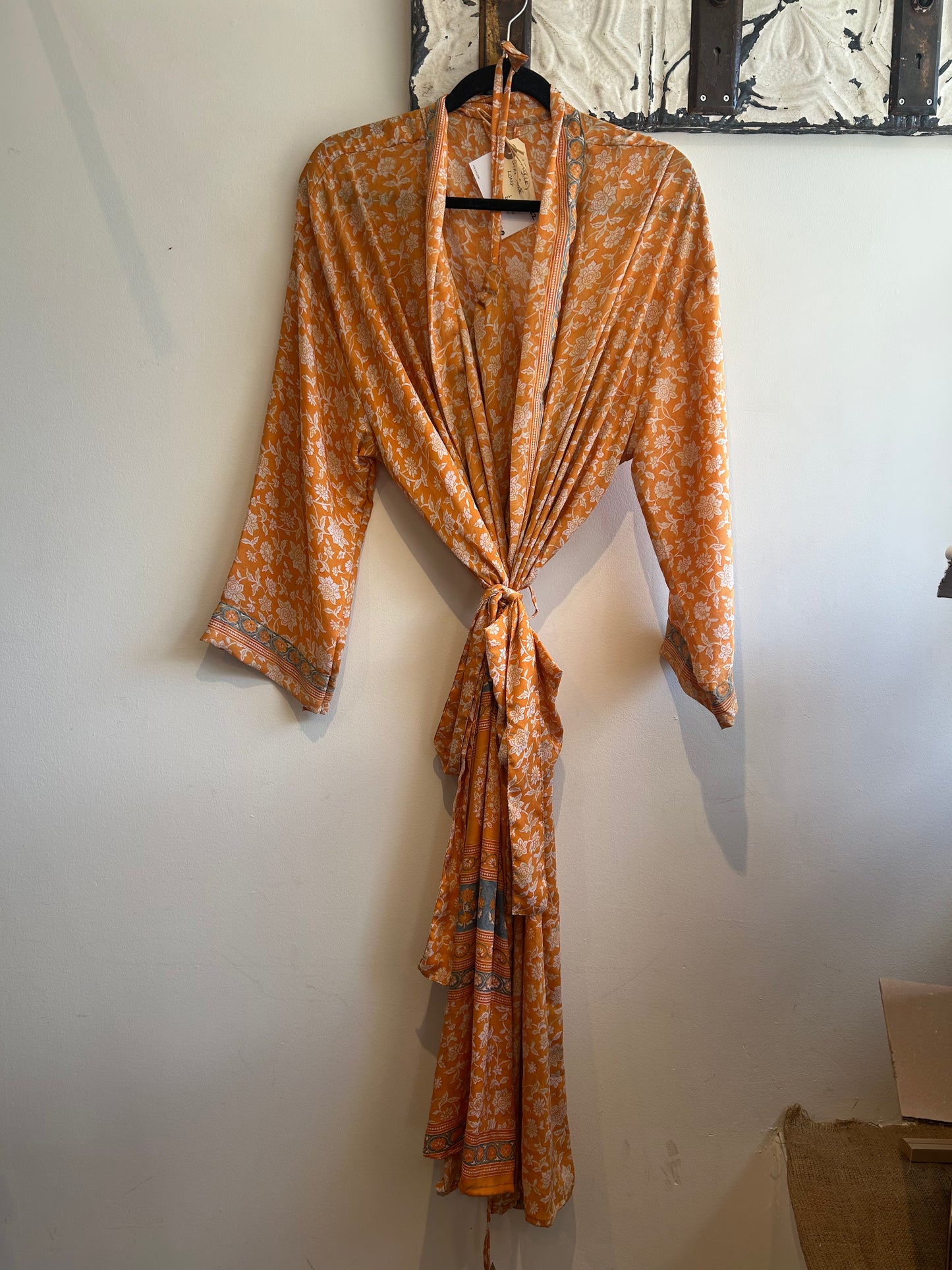 Upcycled Sari Robe - Long #C22