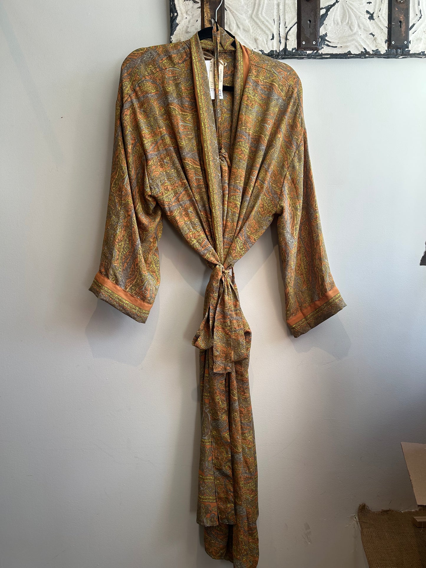Upcycled Sari Robe - Long #C25