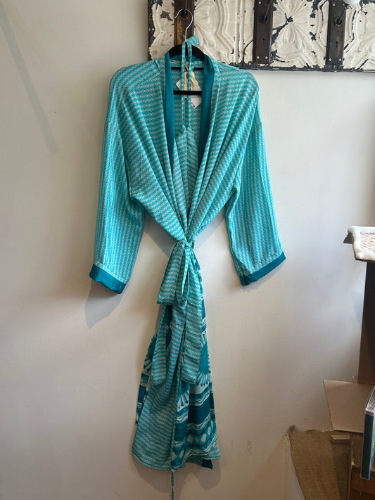 Upcycled Sari Robe - Long #C31