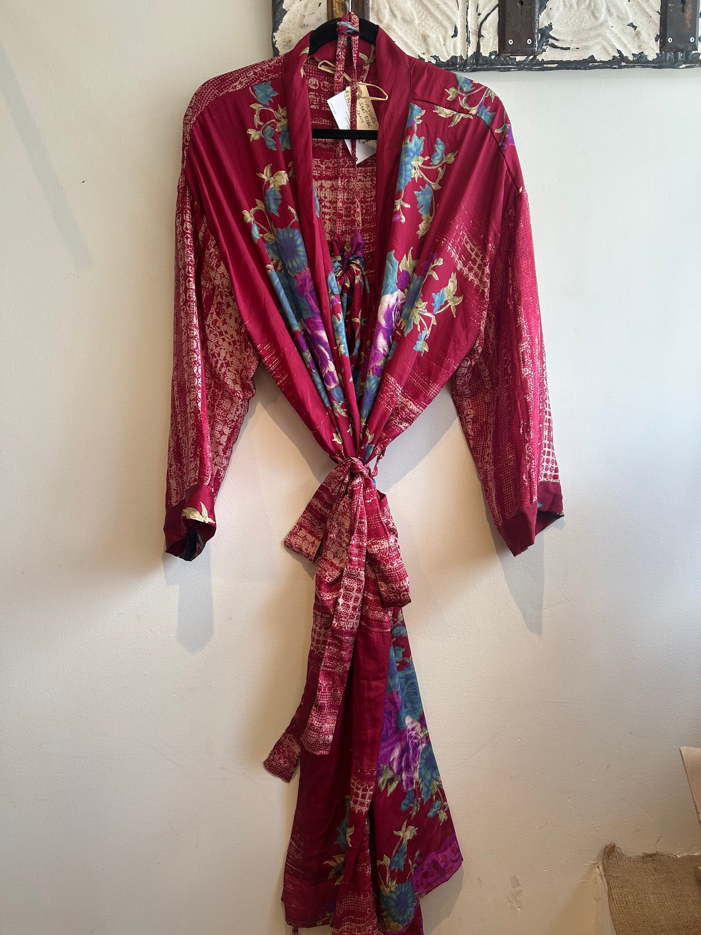 Upcycled Sari Robe - Long #C35