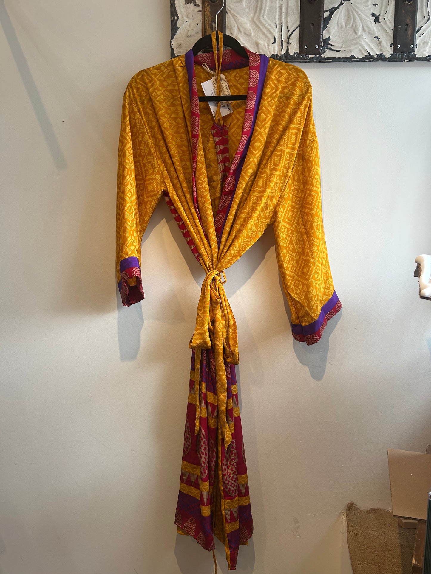 Upcycled Sari Robe - Long #C41