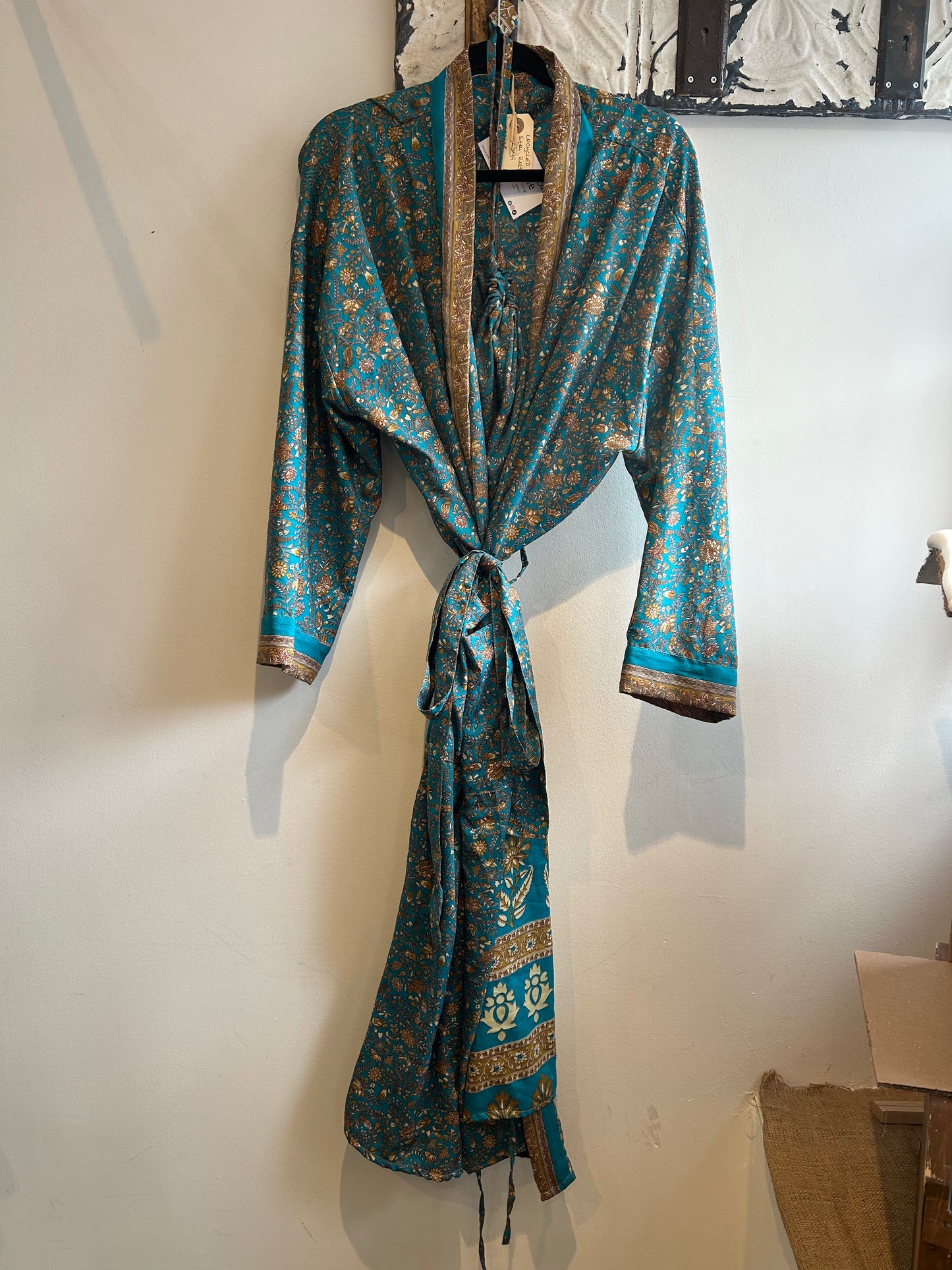 Upcycled Sari Robe - Long #C46