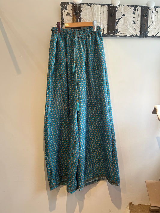 Upcycled Sari Drawstring Pants