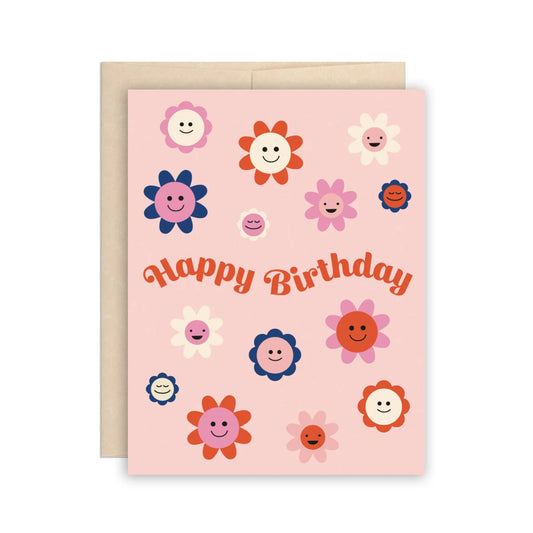 The Beautiful Project - Retro Flowers Birthday