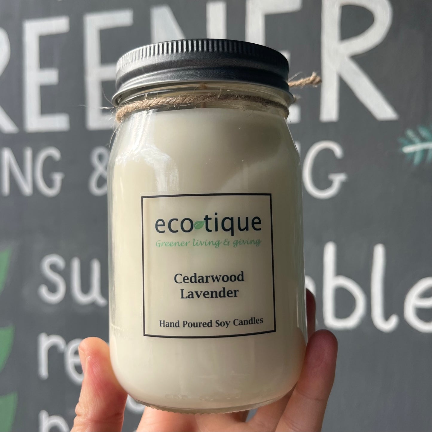 Ecotique Hand Poured Soy Candle - 16oz