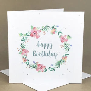 Okku Plantable Card - Birthday Floral Wreath