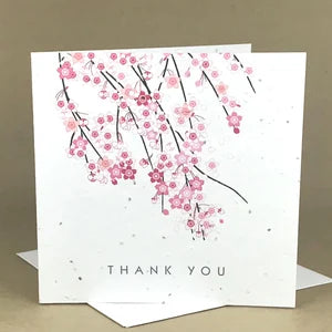 Okku Planarable Card - Thank You Cherry Blossoms