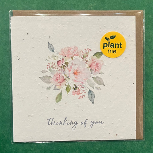 Okku Plantable Card - Thinking of You Bouquet (Sympathy)