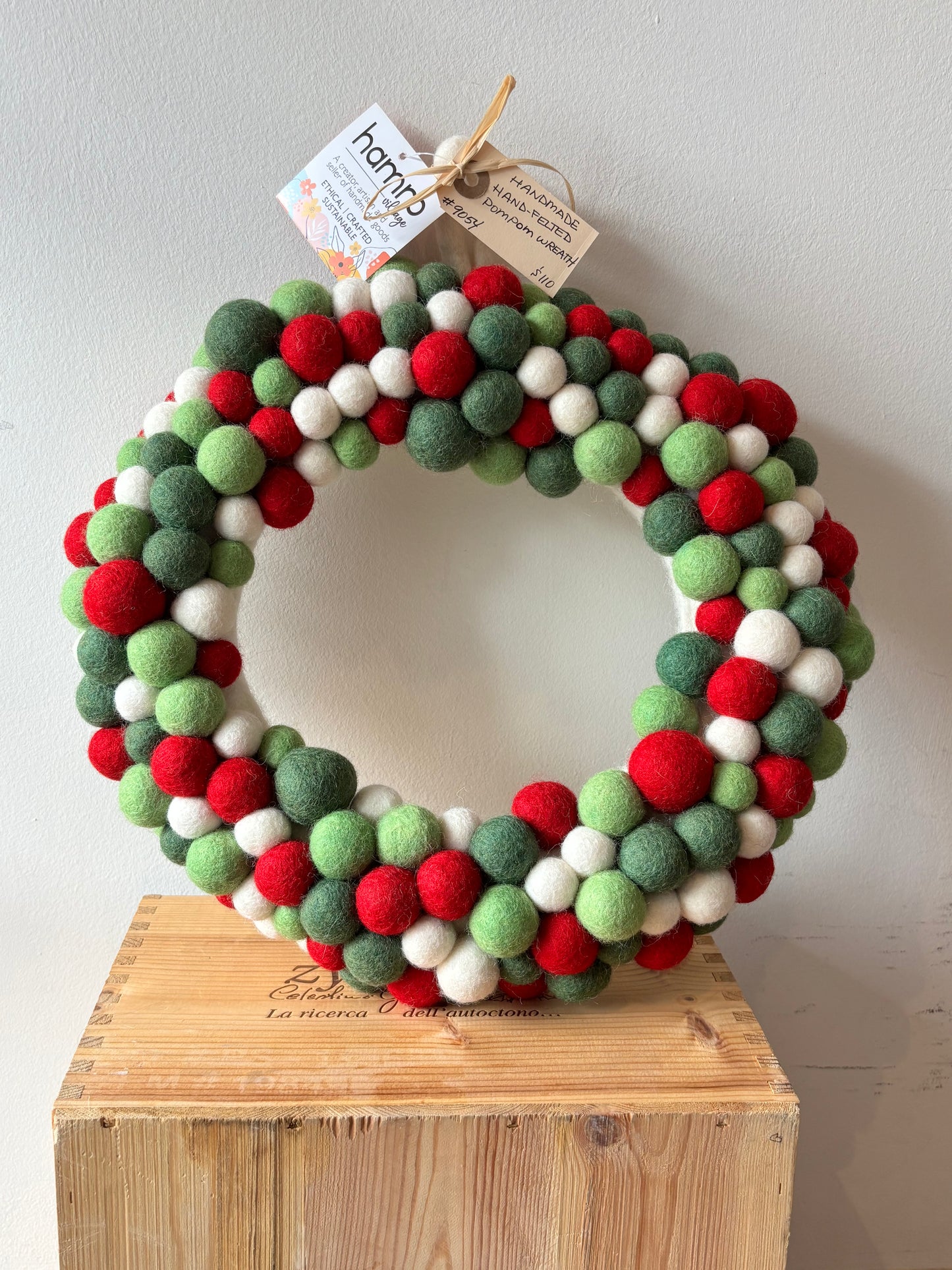 Hamro Hand Felted Wreath