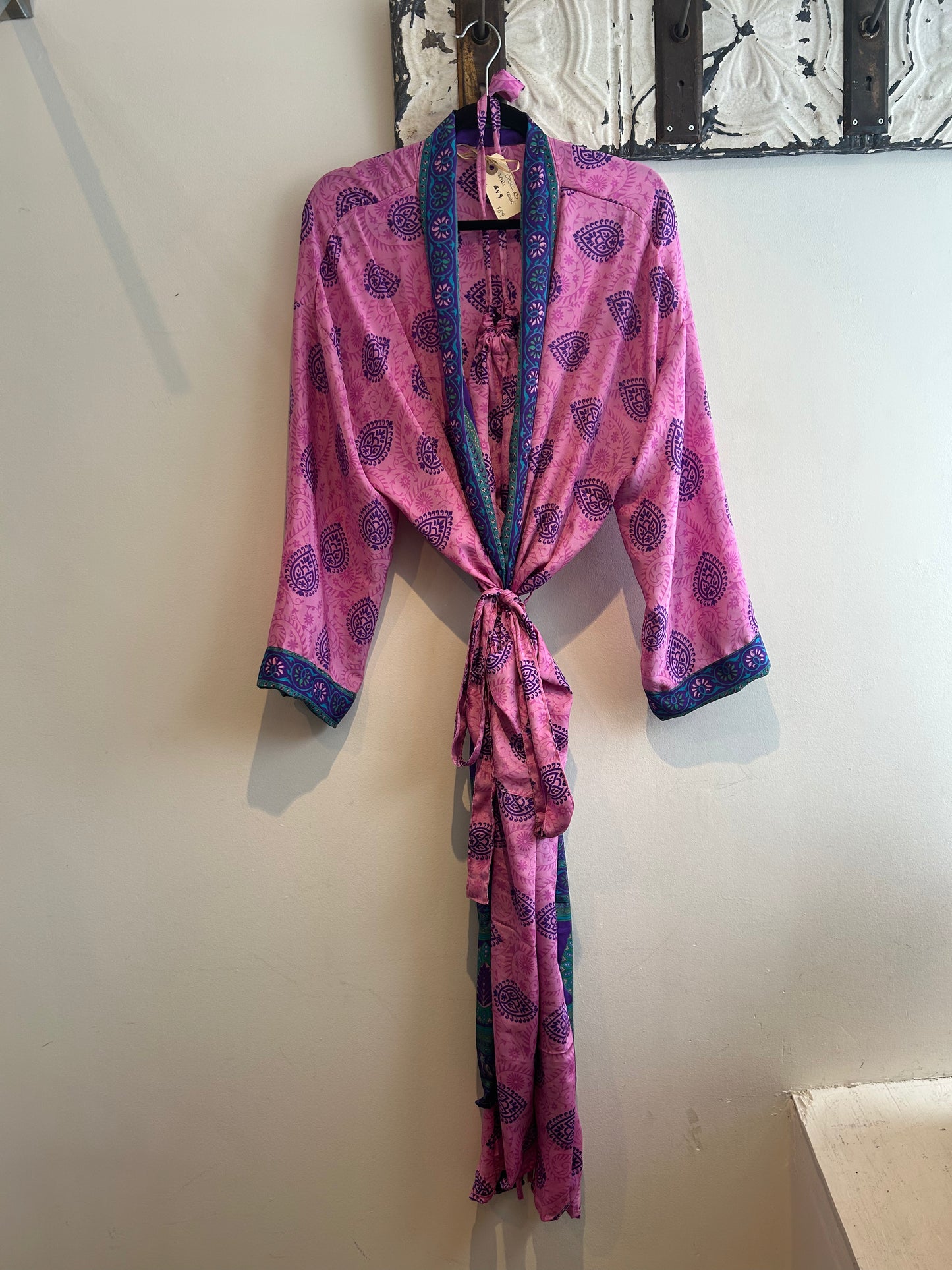 Upcycled Sari Robe - Long #V9