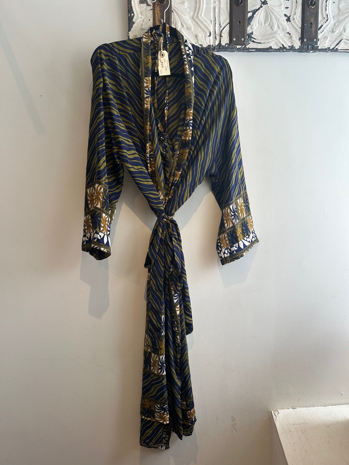Upcycled Sari Robe - Long #V13